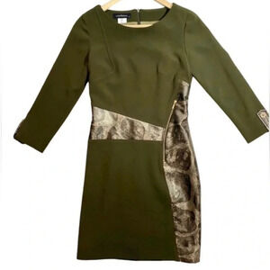 Laura Bernal Snakeskin Sheath Dress